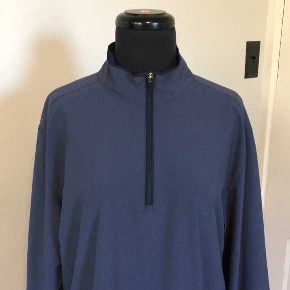 NWOT Walter Hagen Hydrohalt Blue Quarter Zip Pullover, S - Picture 3 of 9